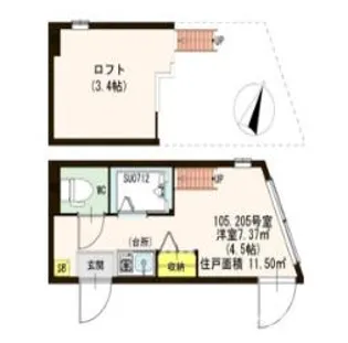 CERESIA池袋West【1階】の間取り
