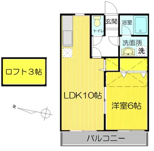 メゾン・レーヴ【2階】の間取り