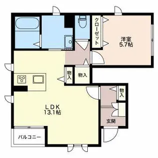 シャーメゾン ル シエル【1階】の間取り