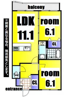 ニューシティアパートメンツ南小倉II【1階】の間取り