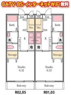 ルクレール【2階】の間取り