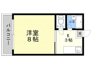 メゾンヌーヴェル【2階】の間取り