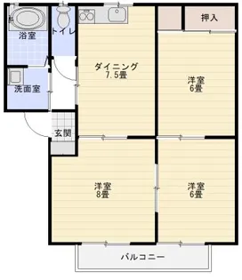 ミルキーハウス21 C棟【2階】の間取り