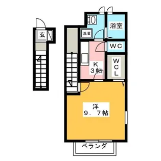 アスピリア マーム【1階】の間取り