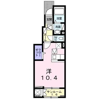 ヴィラ香椎 II【1階】の間取り
