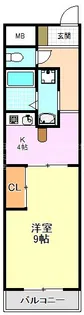 サンパティークちぐさII【3階】の間取り