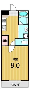 クレドール深草【4階】の間取り