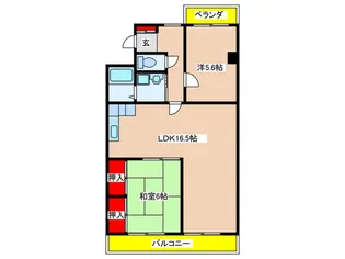 リ-ブル原【2階】の間取り