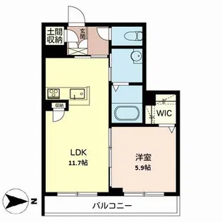フェリシアガーデン【2階】の間取り