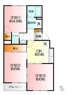 横浜上郷ハイツ【2階】の間取り