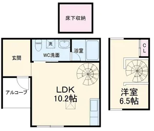 コンフォータブル中原の間取り