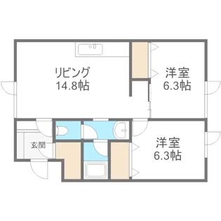 イー・エフ稲積公園【1階】の間取り