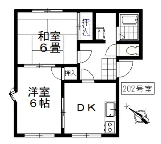 エクセル大沢【2階】の間取り
