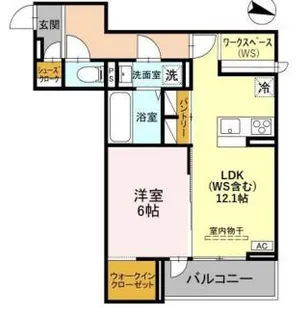 ソレイユ・ウエスト【2階】の間取り