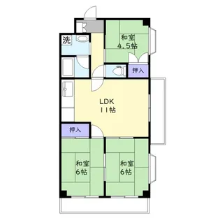 第7みずほ台マンション【2階】の間取り
