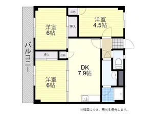 植木セメントビル【6階】の間取り