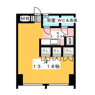 CUBE【4階】の間取り