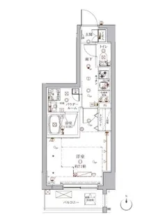 クレイシア入谷【8階】の間取り