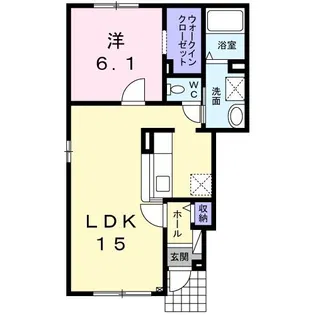 Community沼ノ端I【1階】の間取り