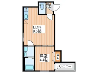 クライノート常盤【3階】の間取り