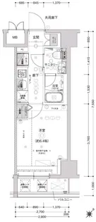 CREST TAPP SHIN YOKOHAMA【5階】の間取り