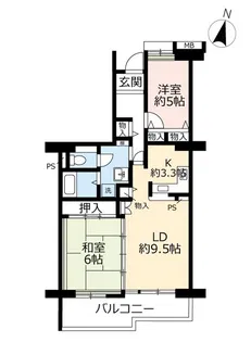 URルミナス箕面の森三番街【5階】の間取り