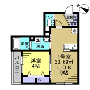 シティハウス谷塚【2階】の間取り