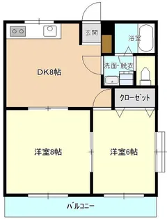 黒田マンション【2階】の間取り