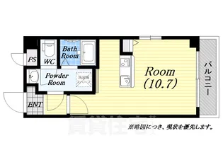 パークフロント福島【5階】の間取り