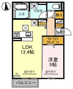 グランクレージュ有田川 A棟【1階】の間取り