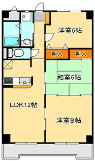 キャッスル王ノ檀【2階】の間取り