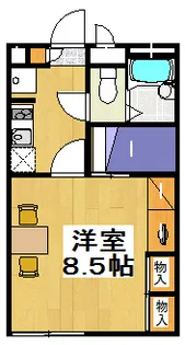 レオパレスコスモガーデン【2階】の間取り