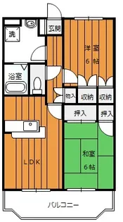 アップル2号館【2階】の間取り