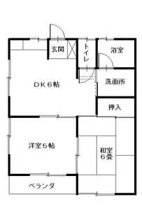 府川ハイツ【2階】の間取り