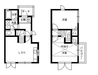 岡山県倉敷市茶屋町【一戸建】の間取り