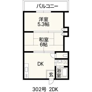 レジデンス平【3階】の間取り