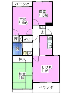 ルーラルタウン壱番館【2階】の間取り