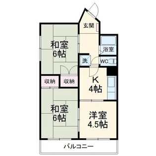 コシミズマンション【2階】の間取り