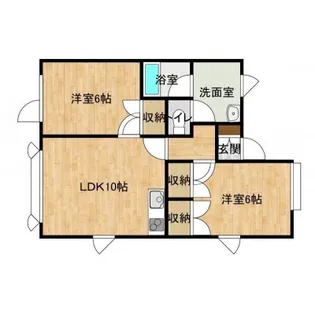 アムウル高野【1階】の間取り
