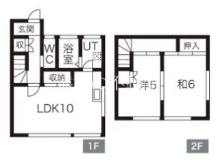 静岡県浜松市中央区和合町【一戸建】の間取り