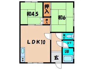 ベルディM【2階】の間取り