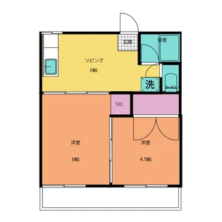 コーポかとれあ【1階】の間取り