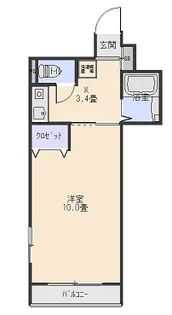 アクティブIN内山下【2階】の間取り
