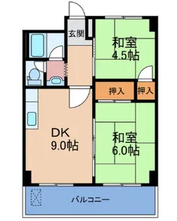 中津スカイビル【6階】の間取り