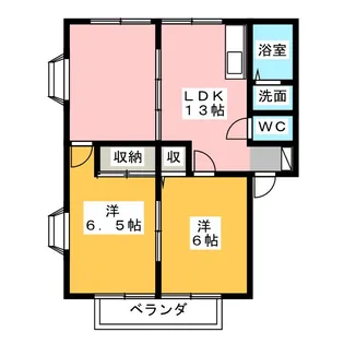 フリーダムレジデンス C【2階】の間取り