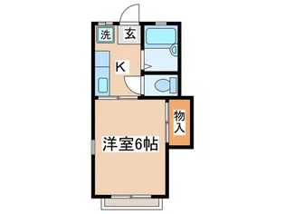 コーポサンライズB【2階】の間取り