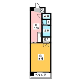 ラ・ベルビュー【2階】の間取り