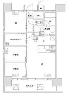 東京都八王子市八日町【マンション】の間取り
