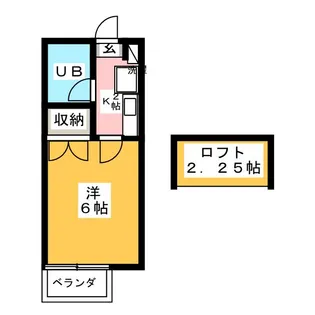 東光ハイツ【2階】の間取り