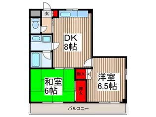 コ-ポ川島【1階】の間取り